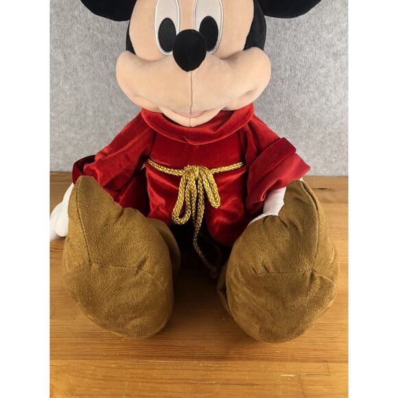 Disney Store Mickey Mouse Sorcerer Apprentice Plush Stuffed Animal 25" Fantasia - Picture 3 of 10